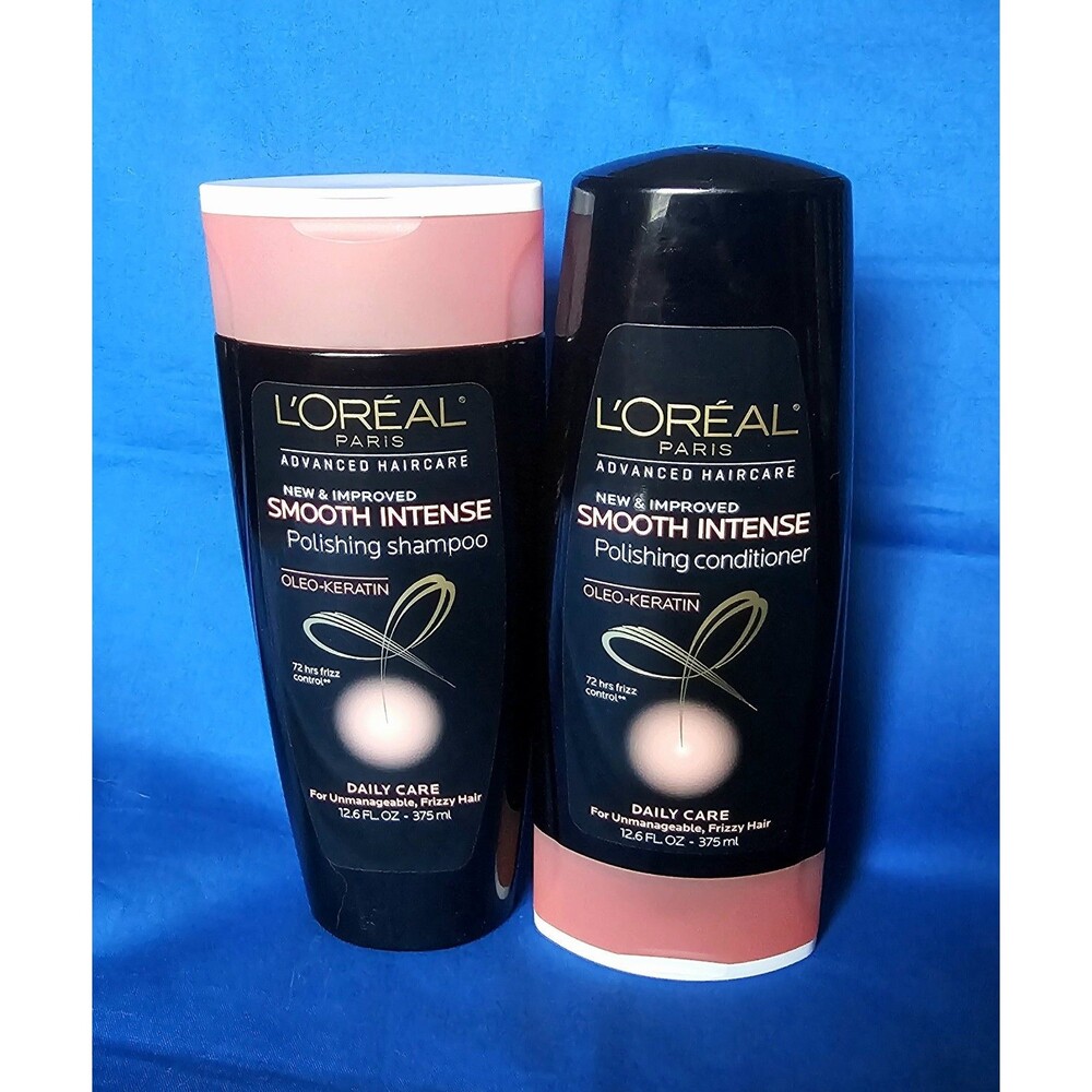 2 L'Oréal Elvive Advanced Haircare Smooth Intense Polishing Shampoo Conditioner